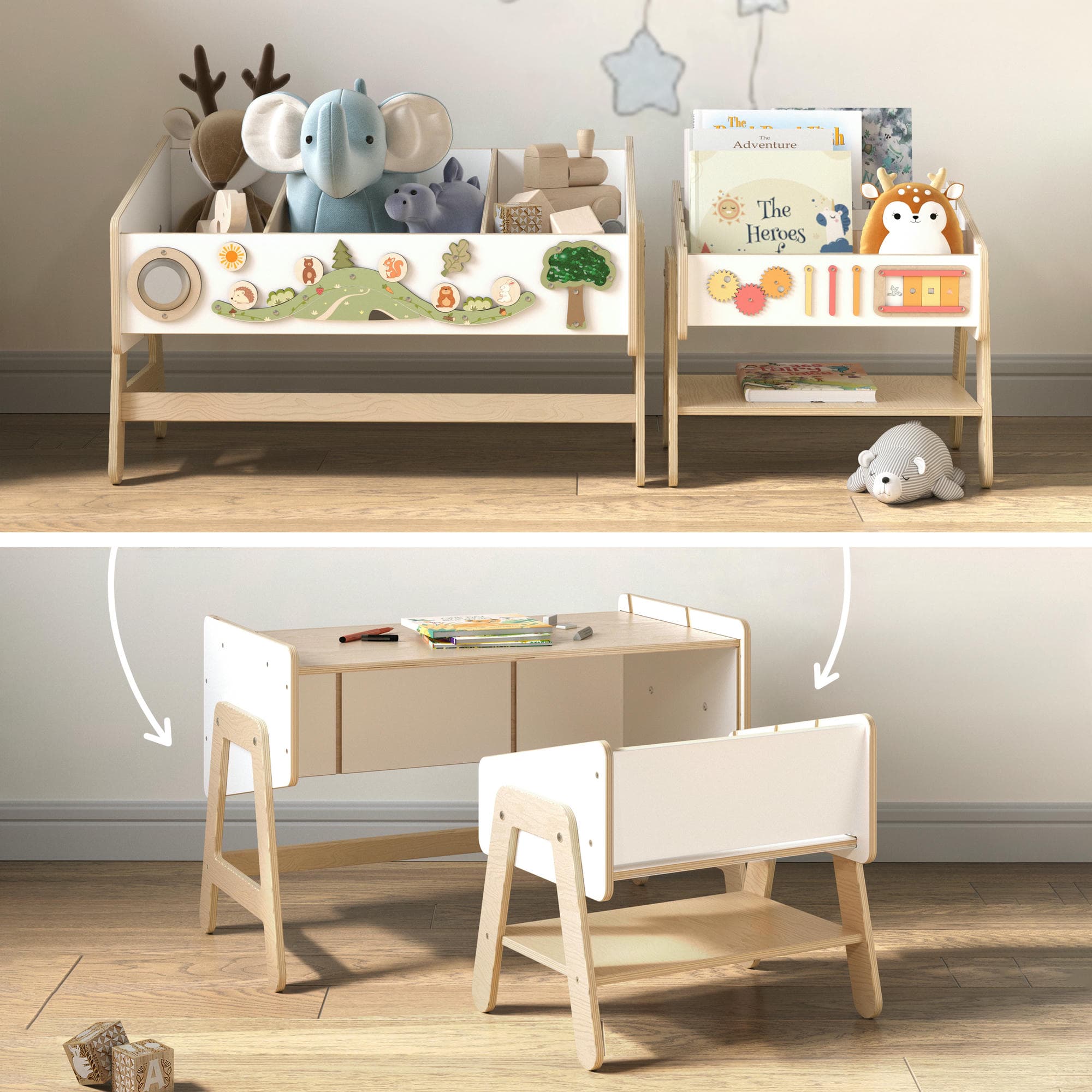 Spielzeugregal / Tisch LILU – BusyKids