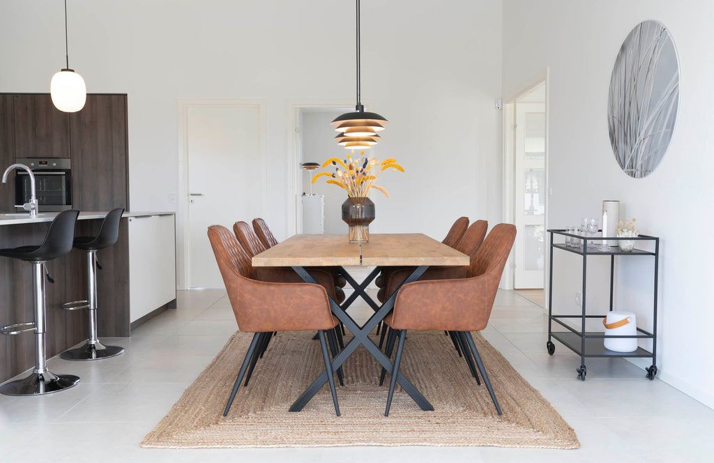 Harbo Matstol – Vintage Brun PU