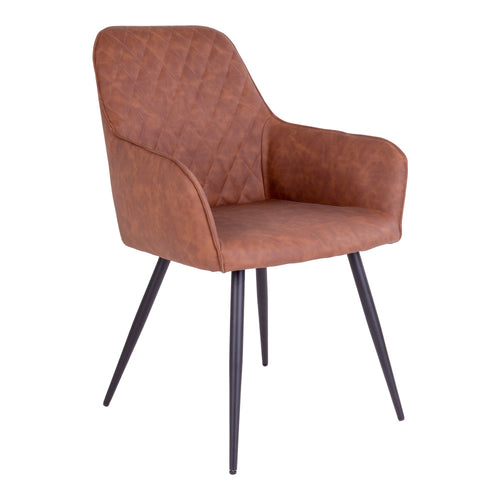 2-pack Harbo Matstolar – Vintage Brun PU