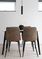 Middelfart Matstol – Ljusbrun Sammet