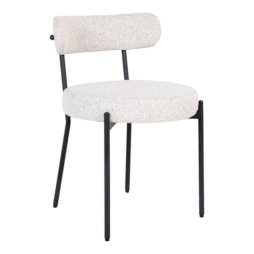 2-pack Badalona Matstolar – Vit Bouclé