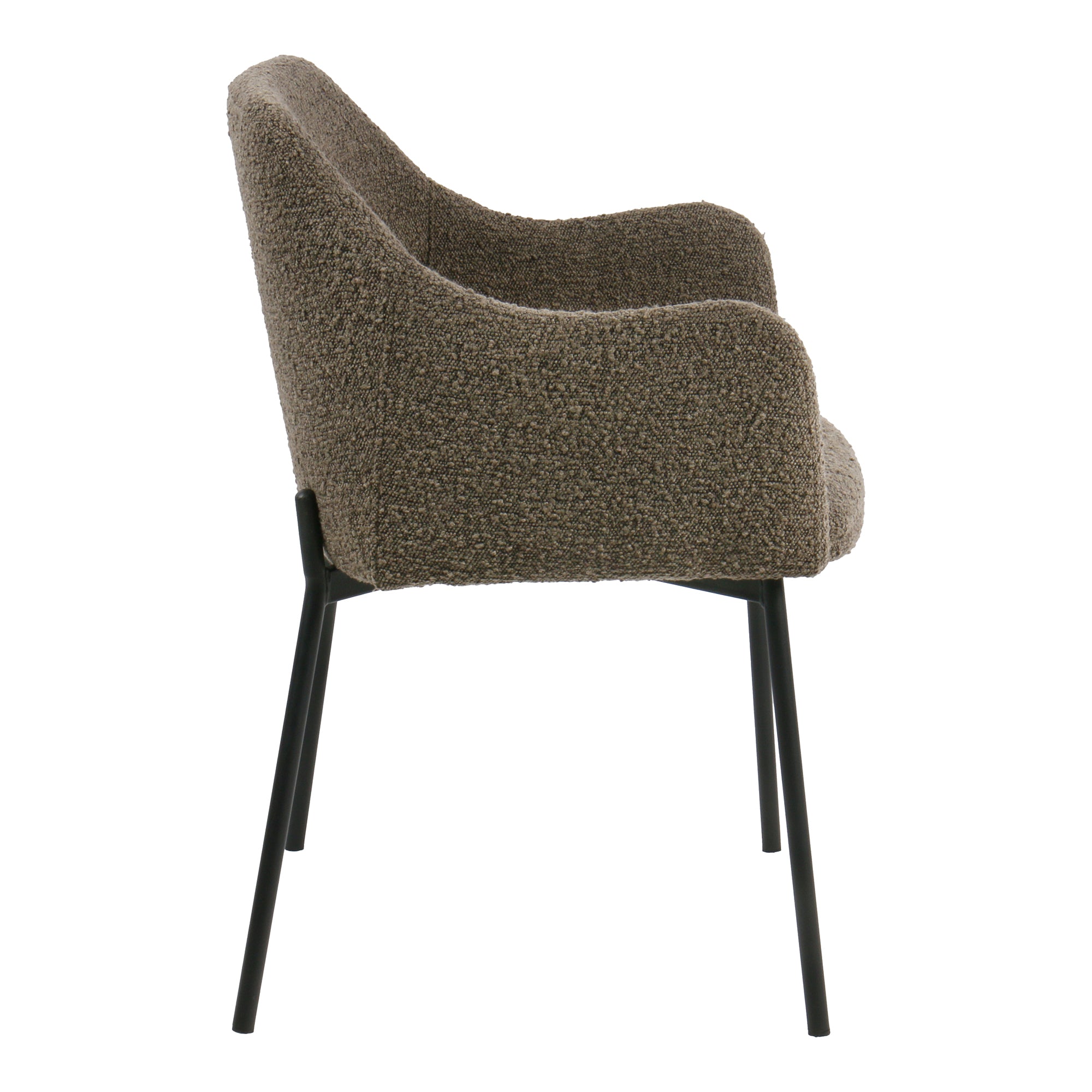 2-pack Melilla Matstolar – Brun Bouclé