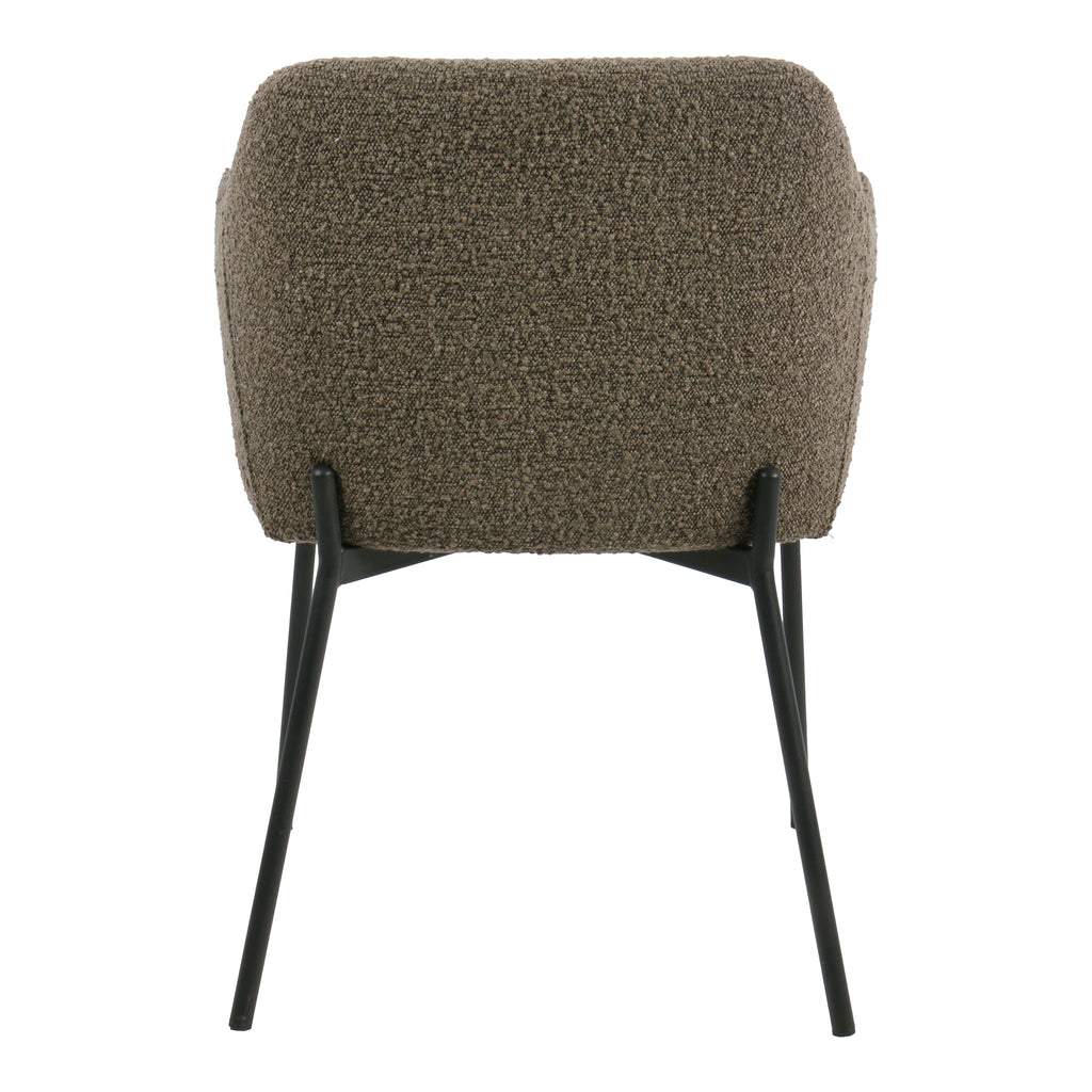 2-pack Melilla Matstolar – Brun Bouclé