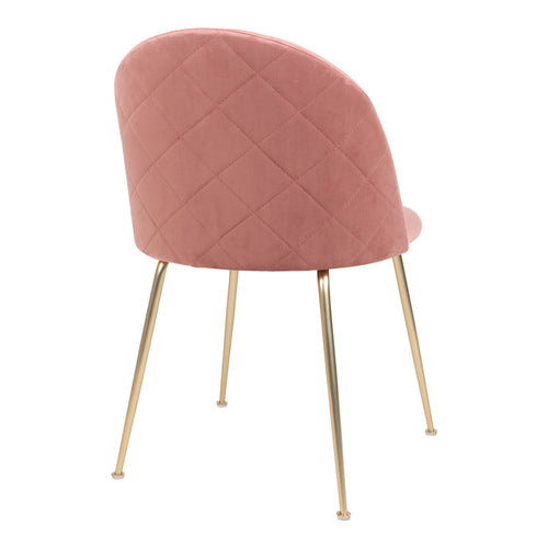 2-pack Geneve Matstolar – Rosé Sammet