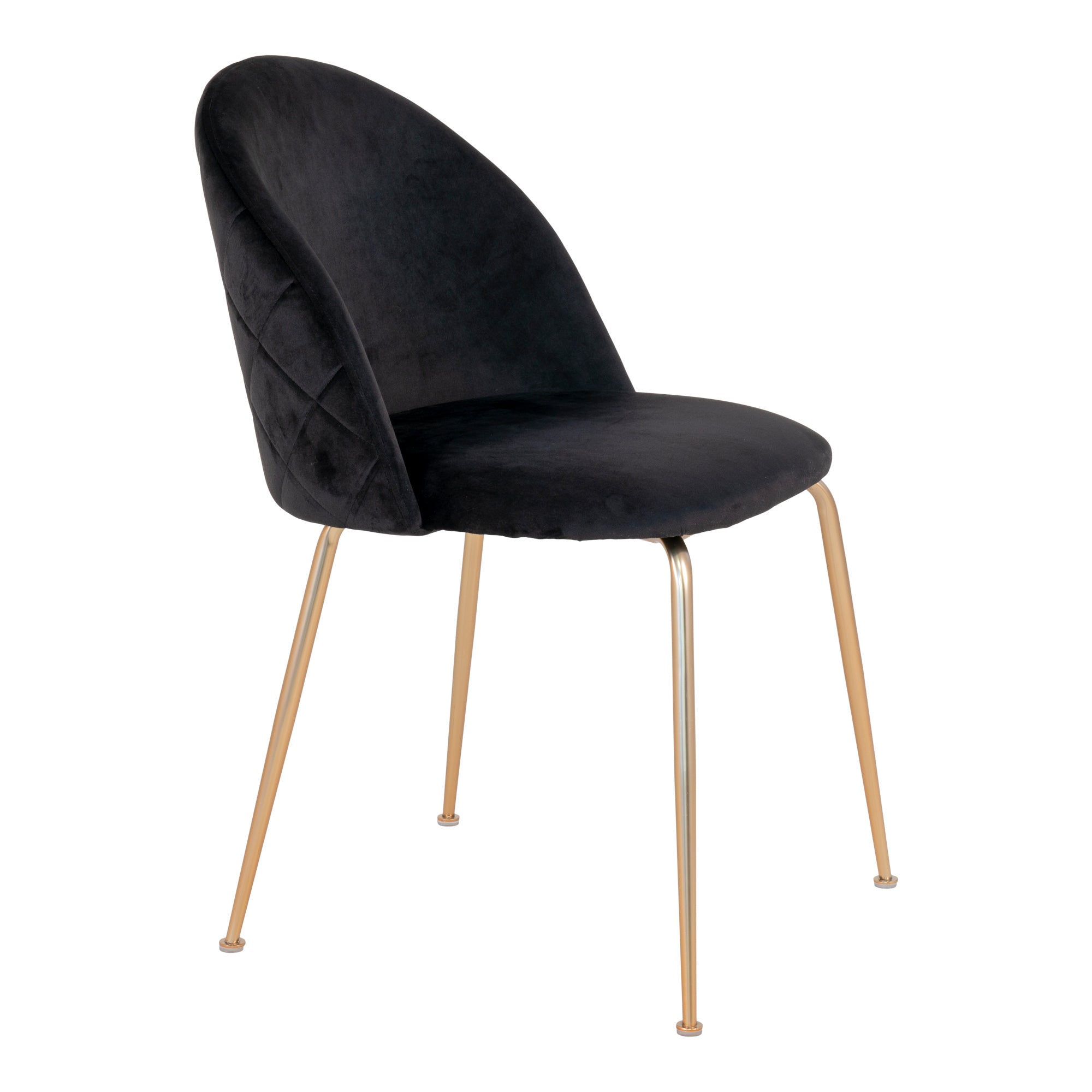 2-pack Geneve Matstolar – Svart Sammet