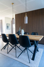 Monaco Matstol – Svart PU med Snurrfunktion