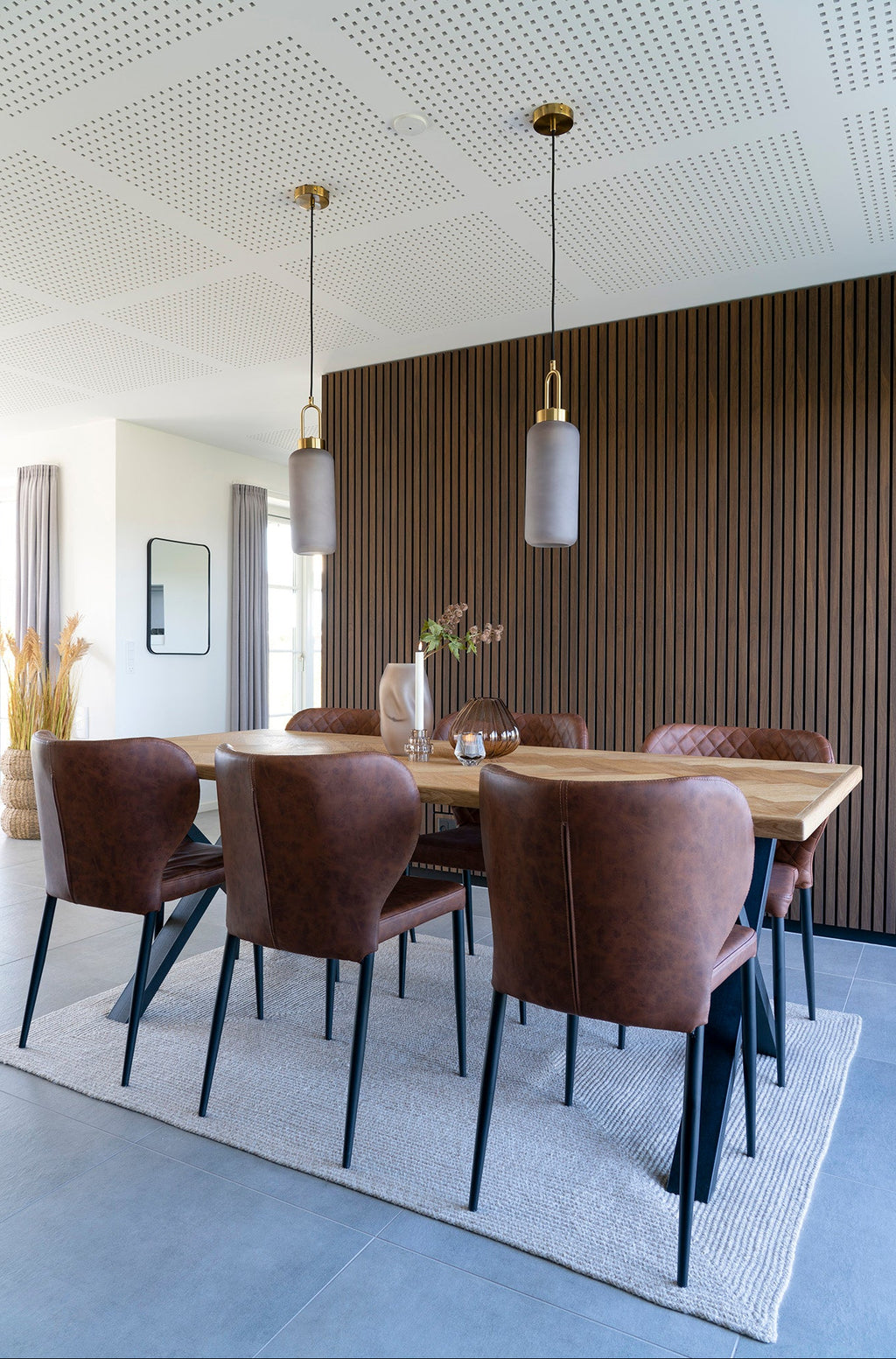 Pisa Matstol – Vintage Brun PU