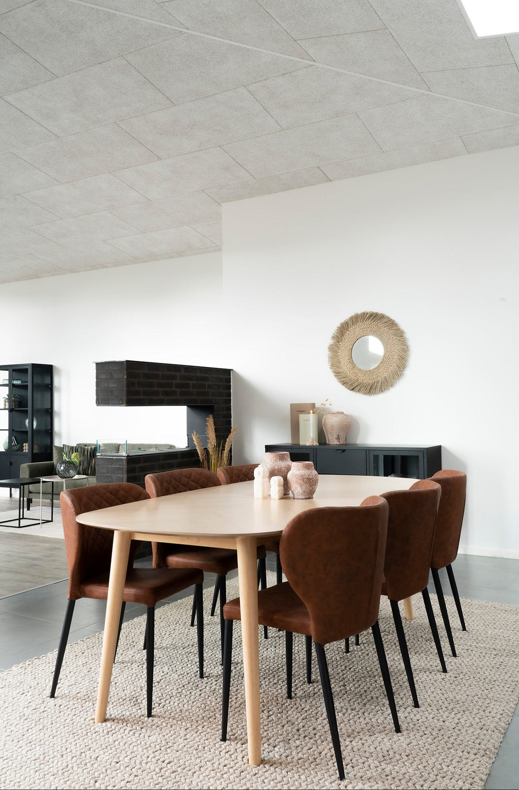 Pisa Matstol – Vintage Brun PU