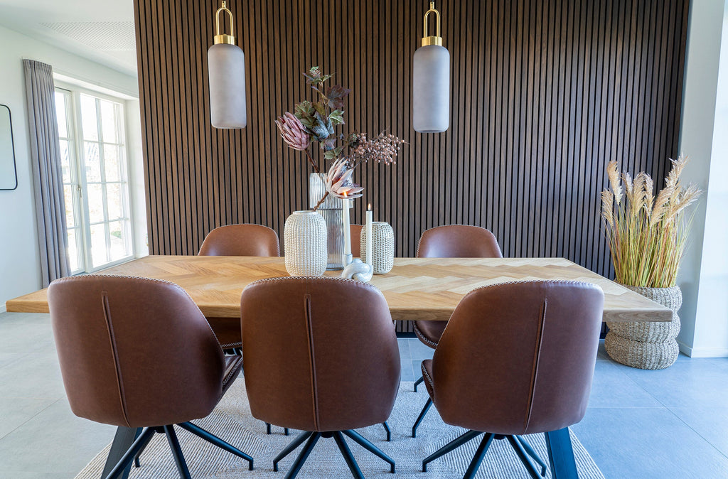 Monte Carlo Matstol med snurrfunktion – Vintage Brun PU