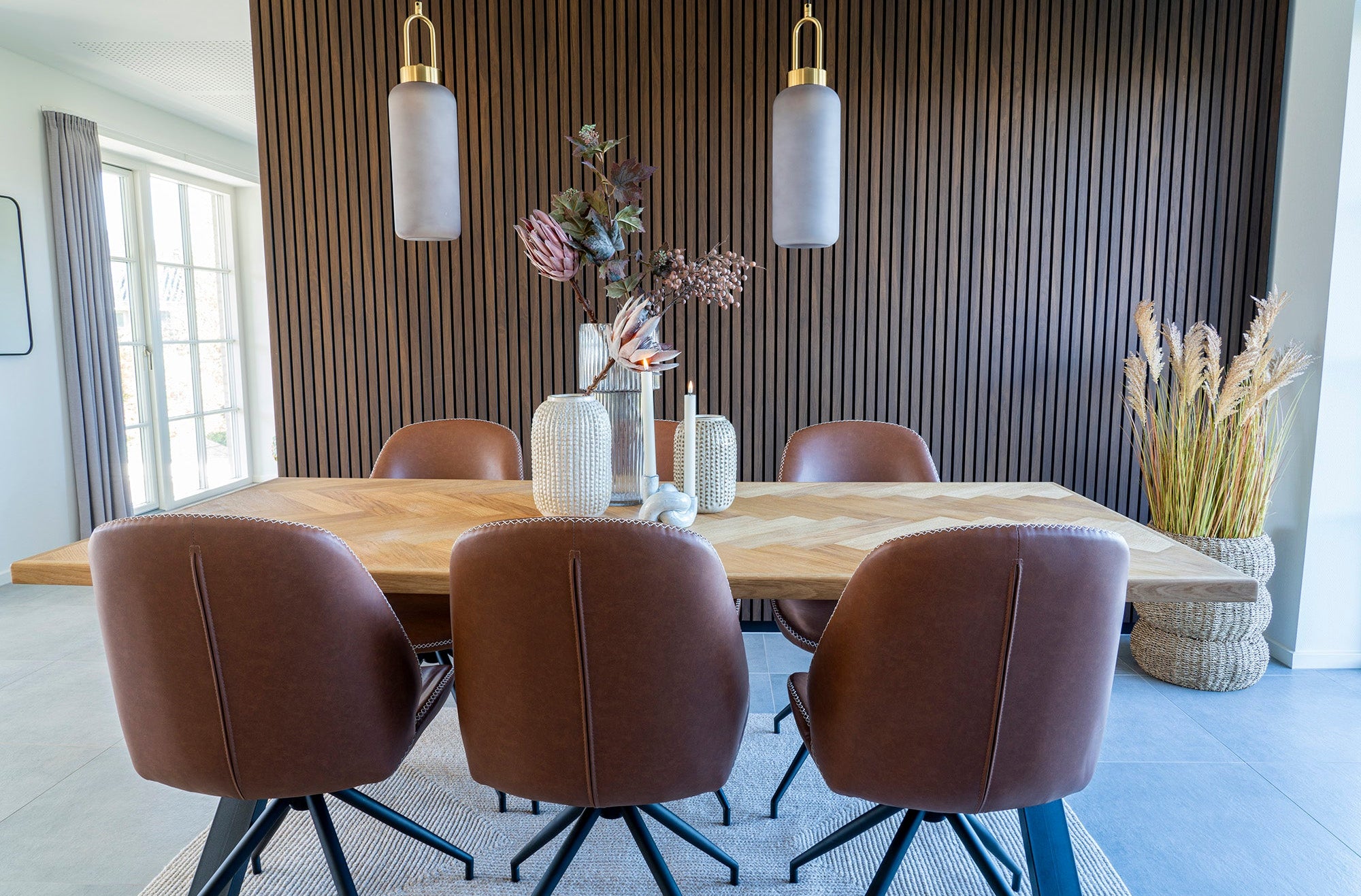 Monte Carlo Matstol med snurrfunktion – Vintage Brun PU