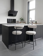 Badalona Barstol – Vit Bouclé