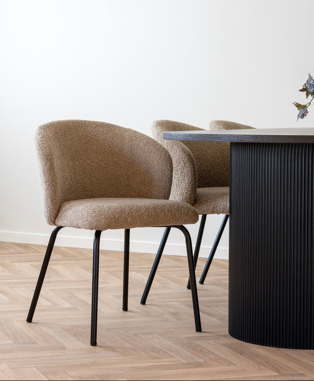 Safira Matstol – Beige Bouclé