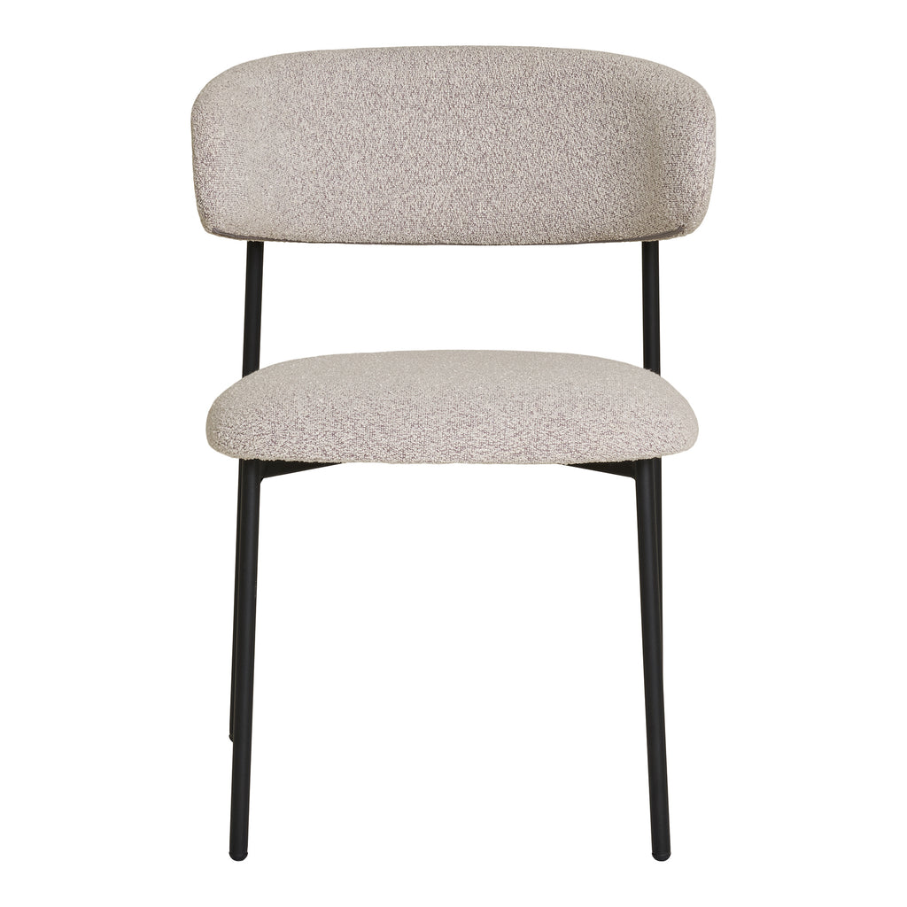 2-pack Mira Matstolar – Sand Bouclé