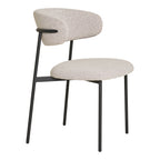 2-pack Mira Matstolar – Sand Bouclé