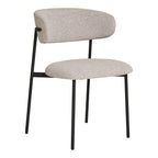 2-pack Mira Matstolar – Sand Bouclé