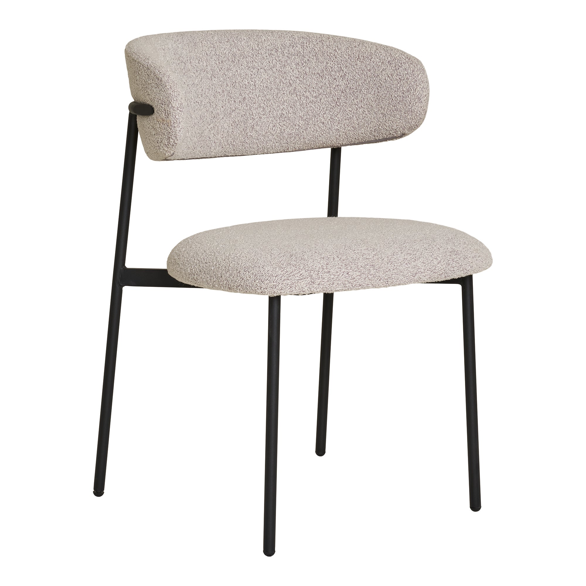 2-pack Mira Matstolar – Sand Bouclé
