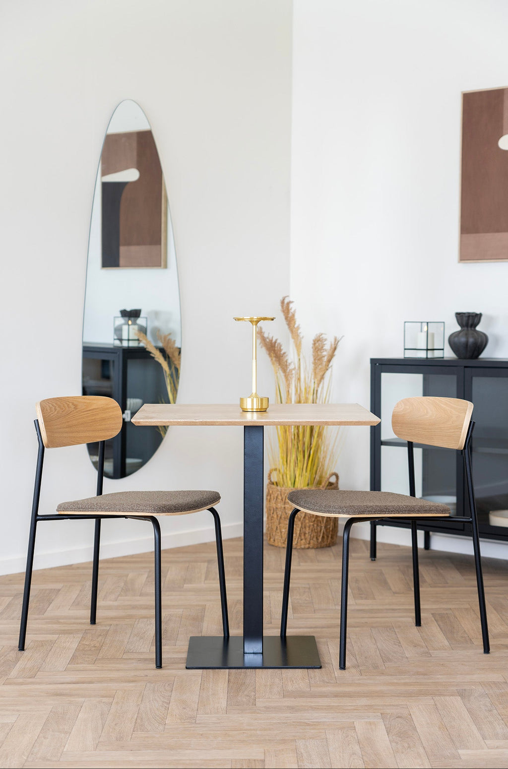 Estepona Matstol – Natur / Brun / Svart