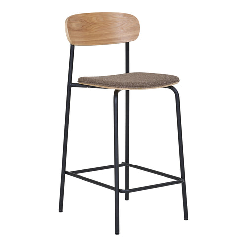 2-pack Estepona Barstolar – Brun & Natur
