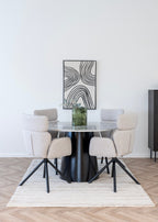 Cordoba Matstol med snurrfunktion – Sand