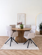 Cordoba Matstol med snurrfunktion – Sand