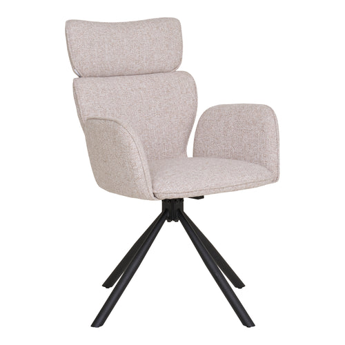2-pack Cordoba Matstolar med snurrfunktion – Sand