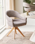 Dover Matstol – Brown / Natural Oak