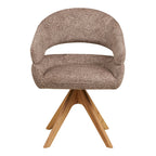 Dover Matstol – Brown / Natural Oak