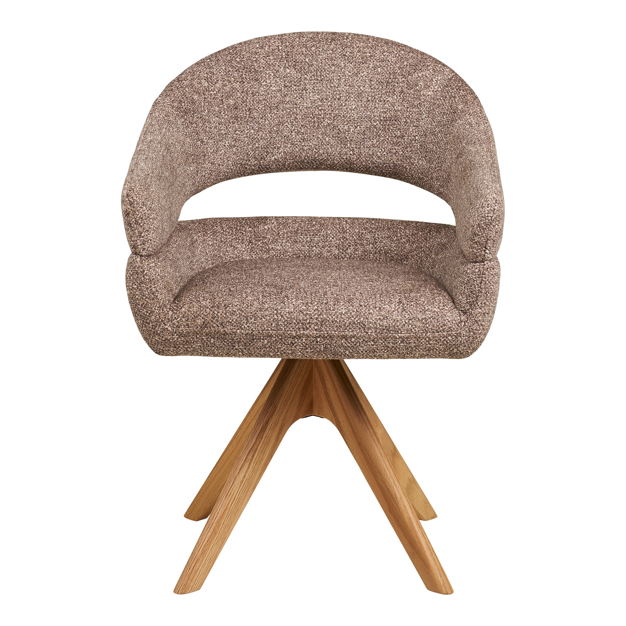 Dover Matstol – Brown / Natural Oak