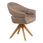 Dover Matstol – Brown / Natural Oak