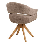 Dover Matstol – Brown / Natural Oak