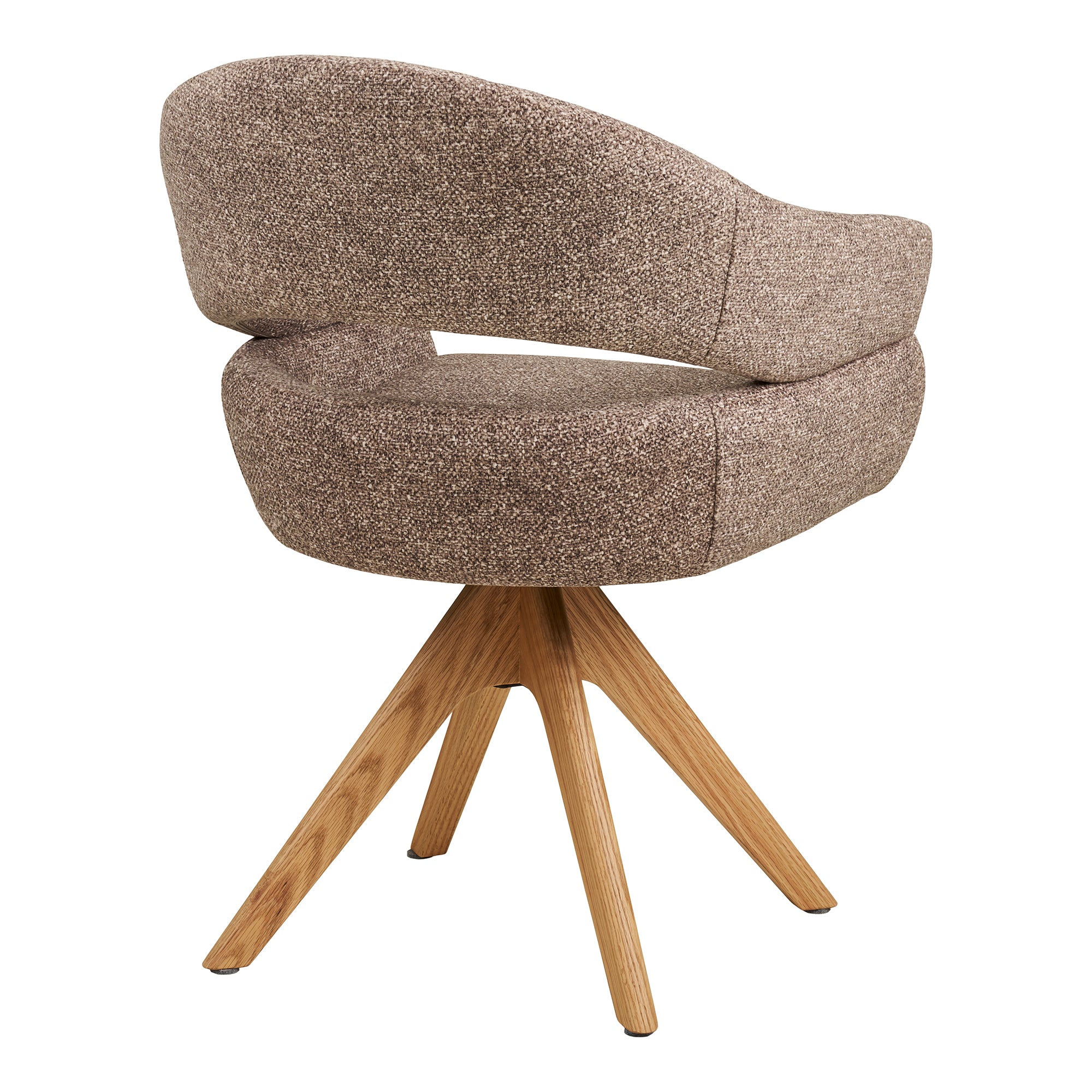 Dover Matstol – Brown / Natural Oak
