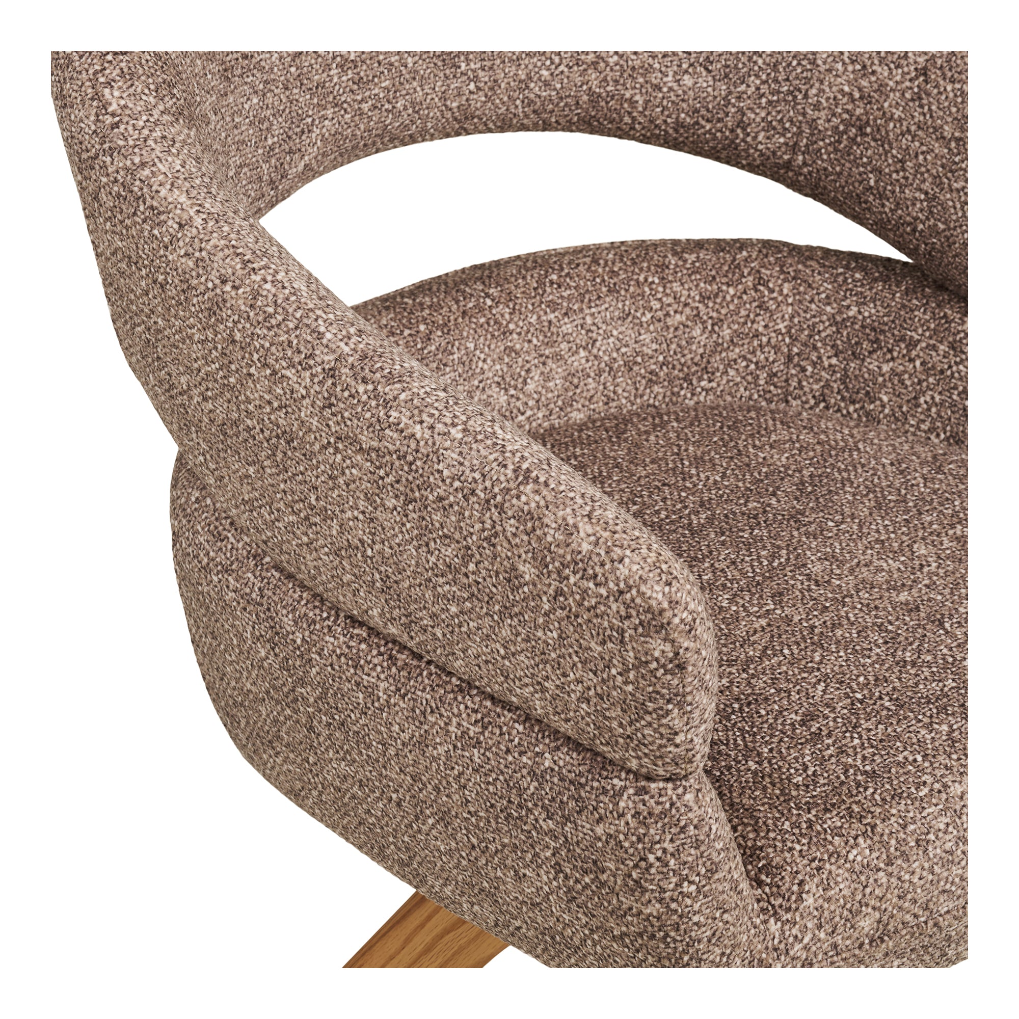 Dover Matstol – Brown / Natural Oak
