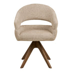 Dover Matstol –  Sand Heathered / Brown Oak