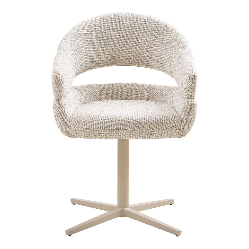 Dover Matstol med snurrfunktion – Beige melerad