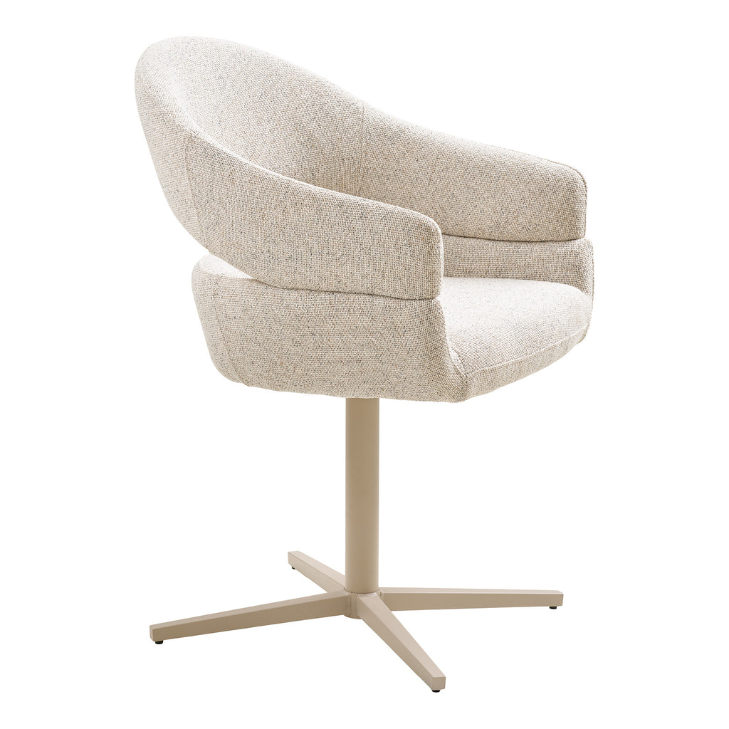 Dover Matstol med snurrfunktion – Beige melerad