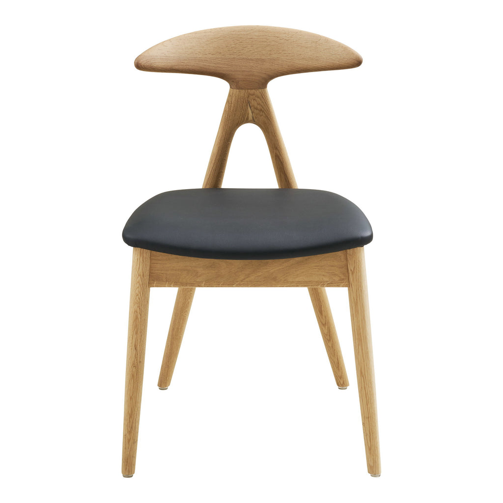 2-pack Lanuza Matstol – Natur / Svart