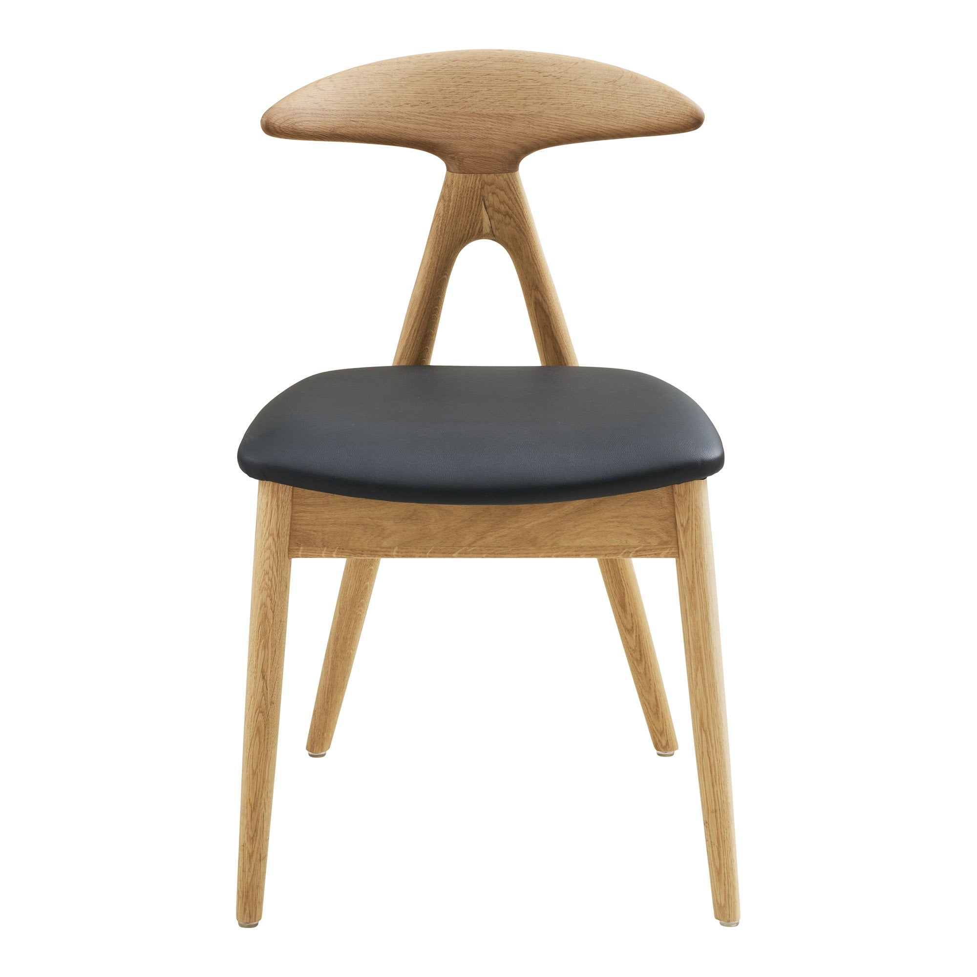 2-pack Lanuza Matstol – Natur / Svart