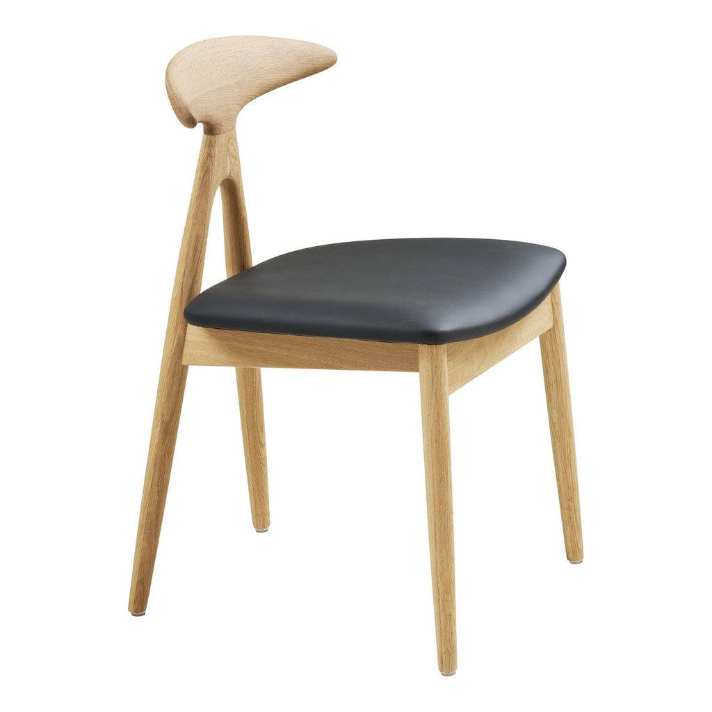 2-pack Lanuza Matstol – Natur / Svart
