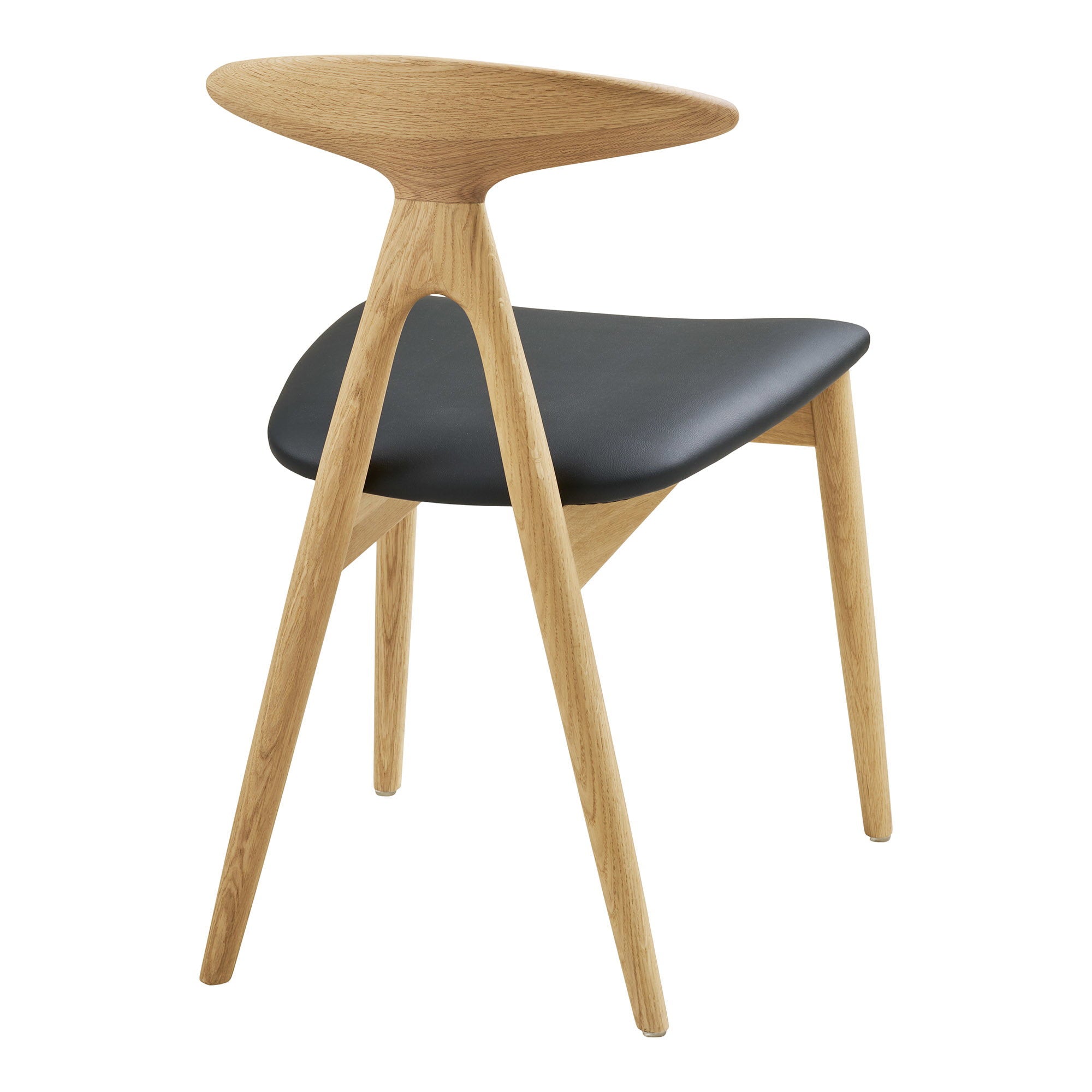 2-pack Lanuza Matstol – Natur / Svart