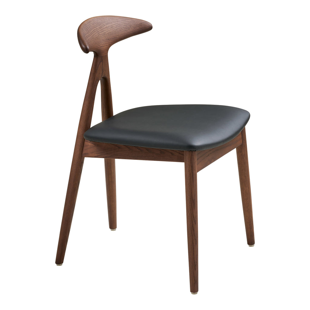2-pack Lanuza Matstol – Mörkbrun / Svart
