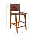 Perugia Barstol – Brun