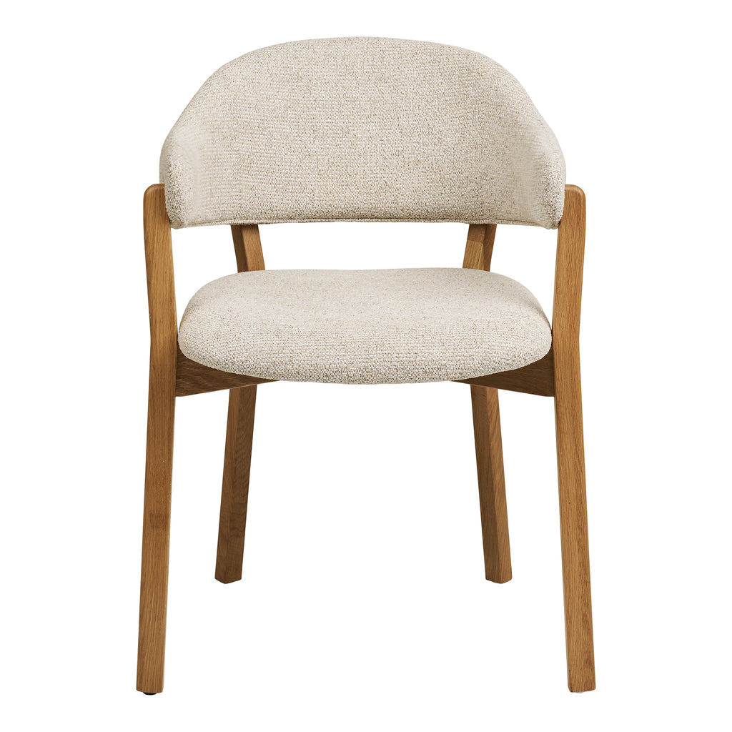 Dunkirk Matstol med armstöd – Ek / Beige