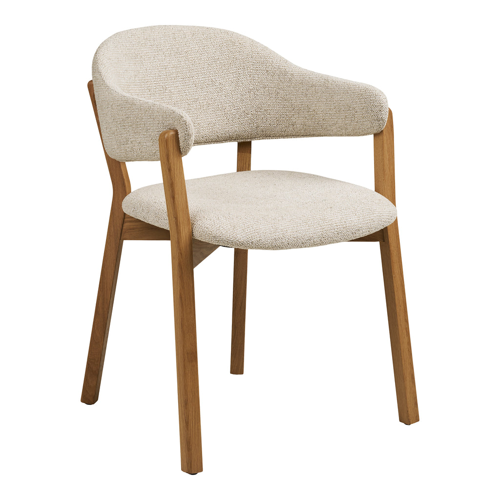 Dunkirk Matstol med armstöd – Ek / Beige
