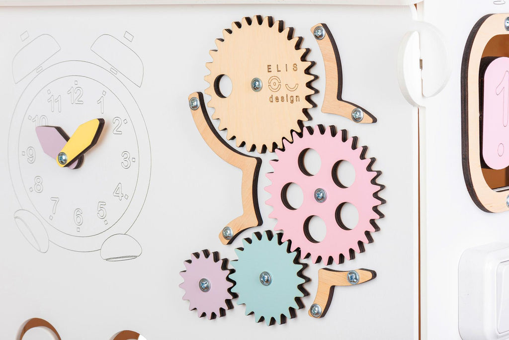 BusyHus VIT PASTELL – aktivitetshus, begränsad upplaga – BusyKids