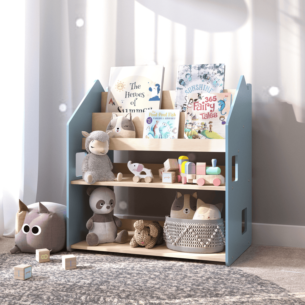 2in1-Kinderregal - zart blau – BusyKids