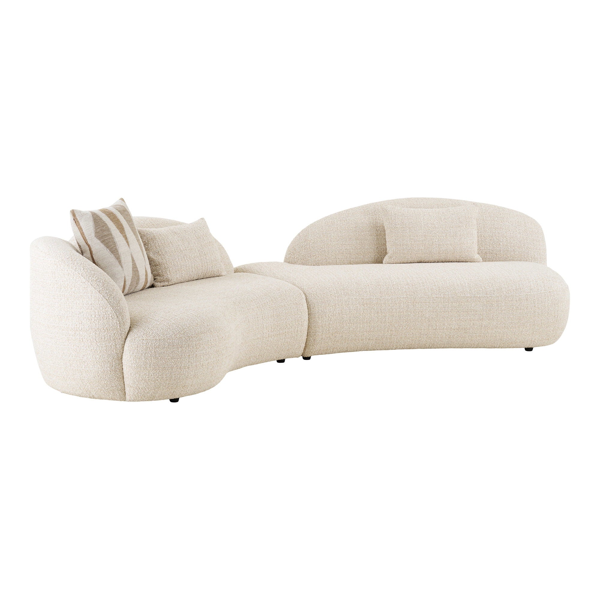 Amol Soffa i Natur – 326 cm med 3 Sittdynor