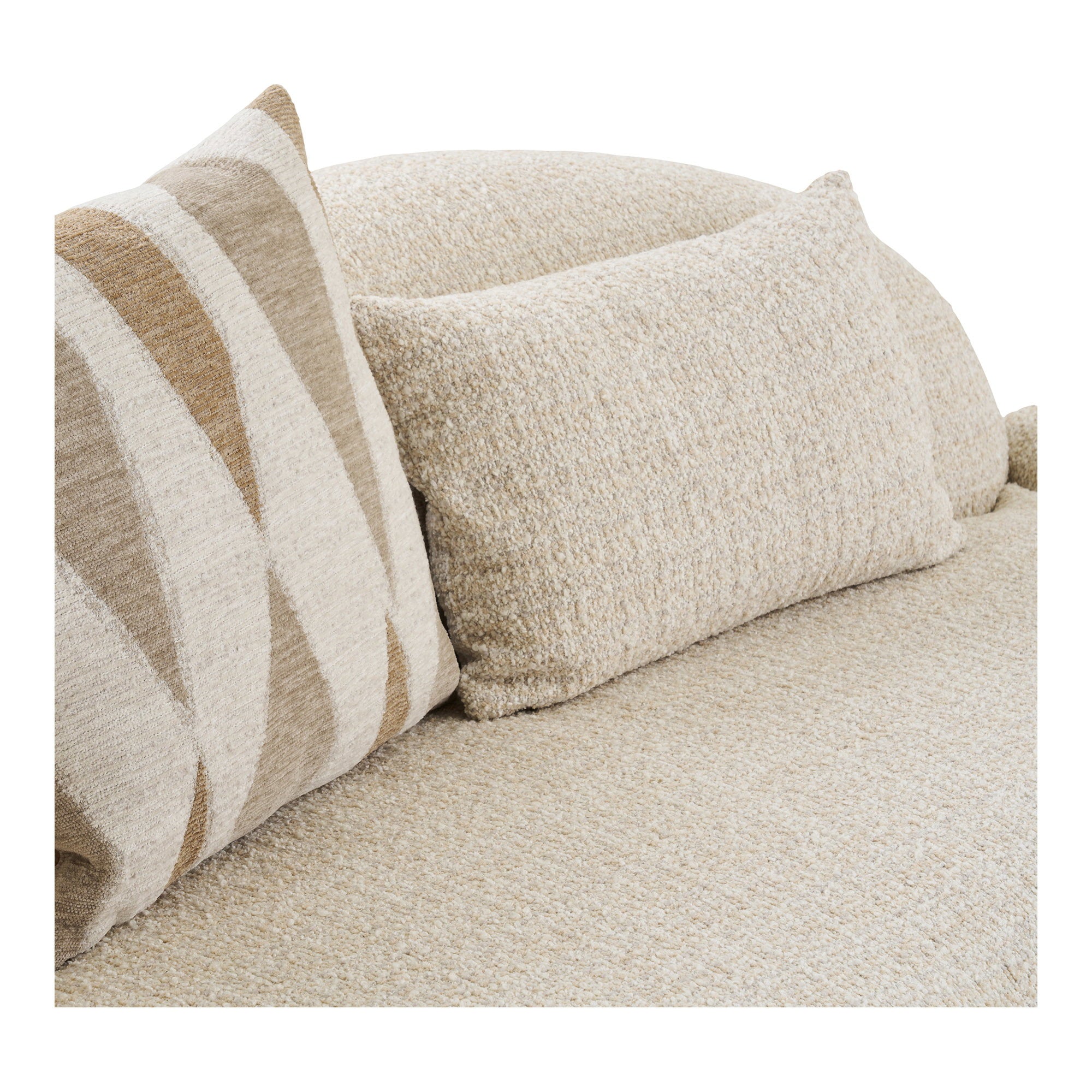Amol Soffa i Natur – 326 cm med 3 Sittdynor