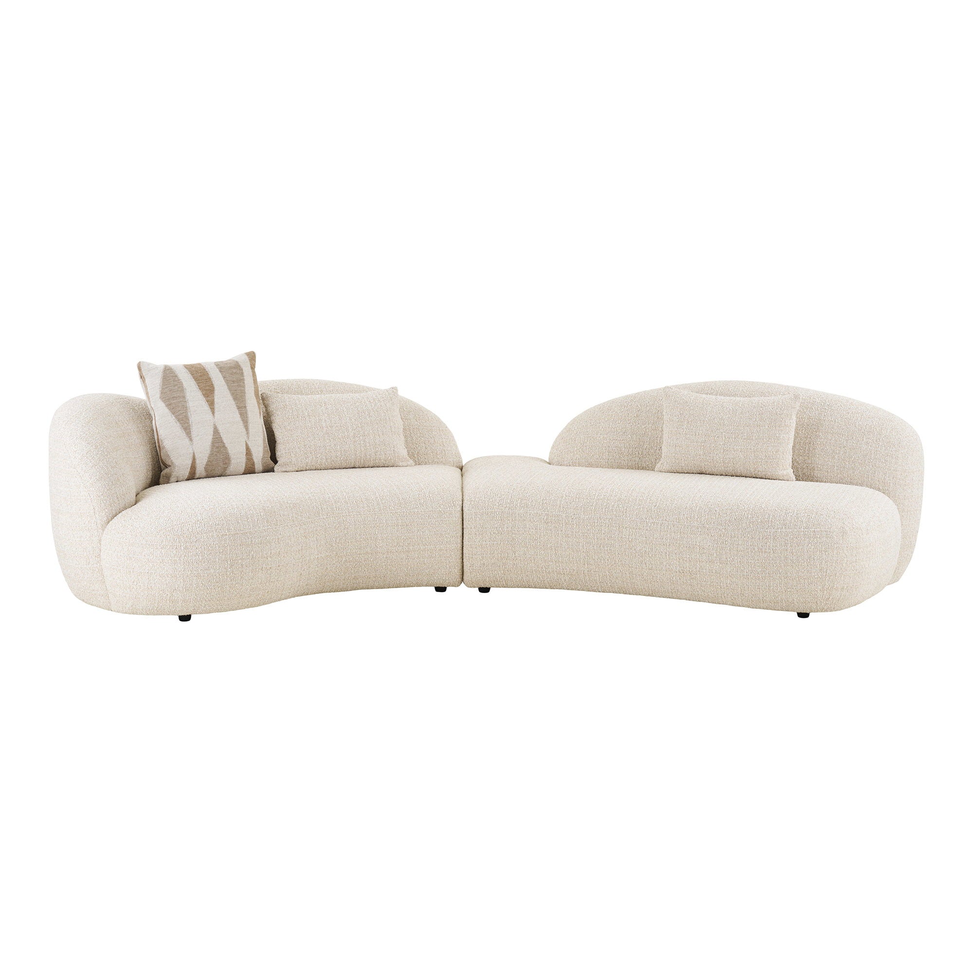 Amol Soffa i Natur – 326 cm med 3 Sittdynor