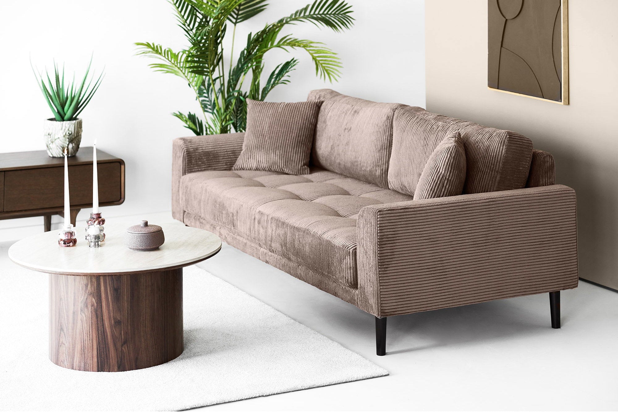 Lido 3 Seater Soffa – Brun