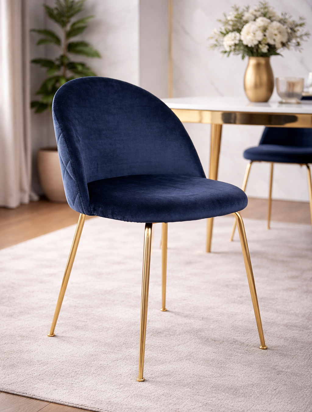 Geneve Matstol – Blå Sammet